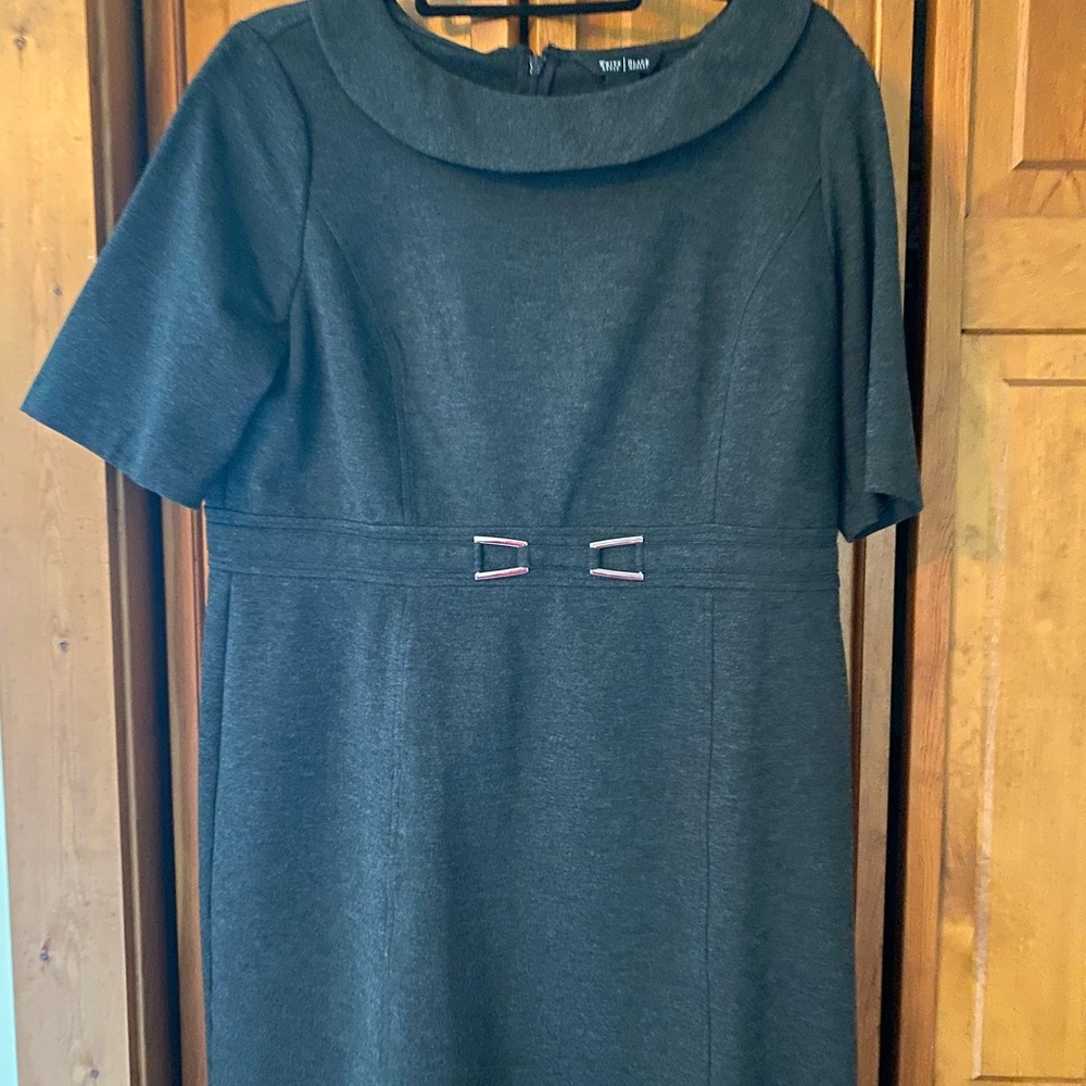White House Black Market Charcoal Dress